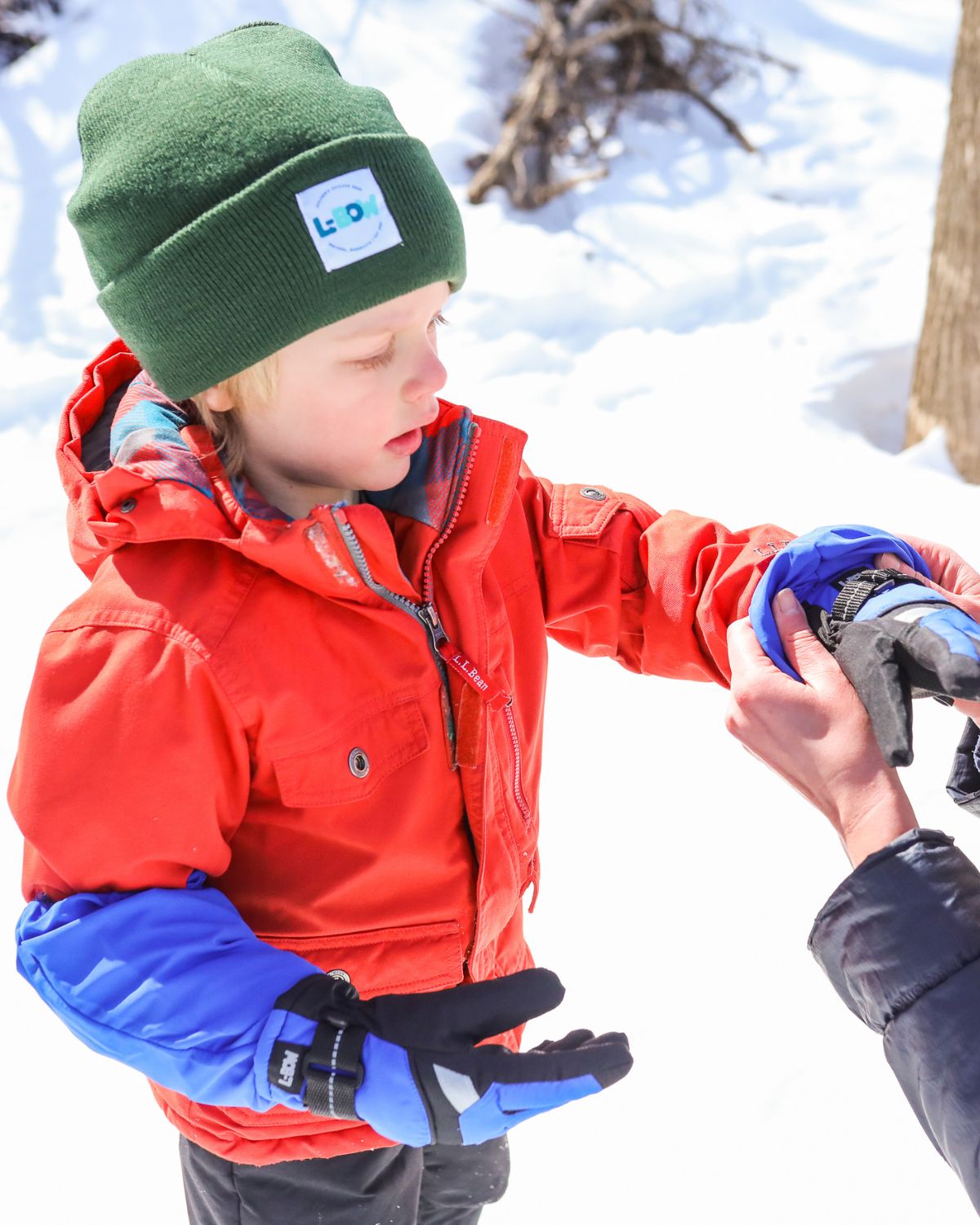 Kids Gloves that stay on — L-Bow's full glove line across three warmth levels
