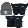 Black Infant Winter Bundle with Gray Hat