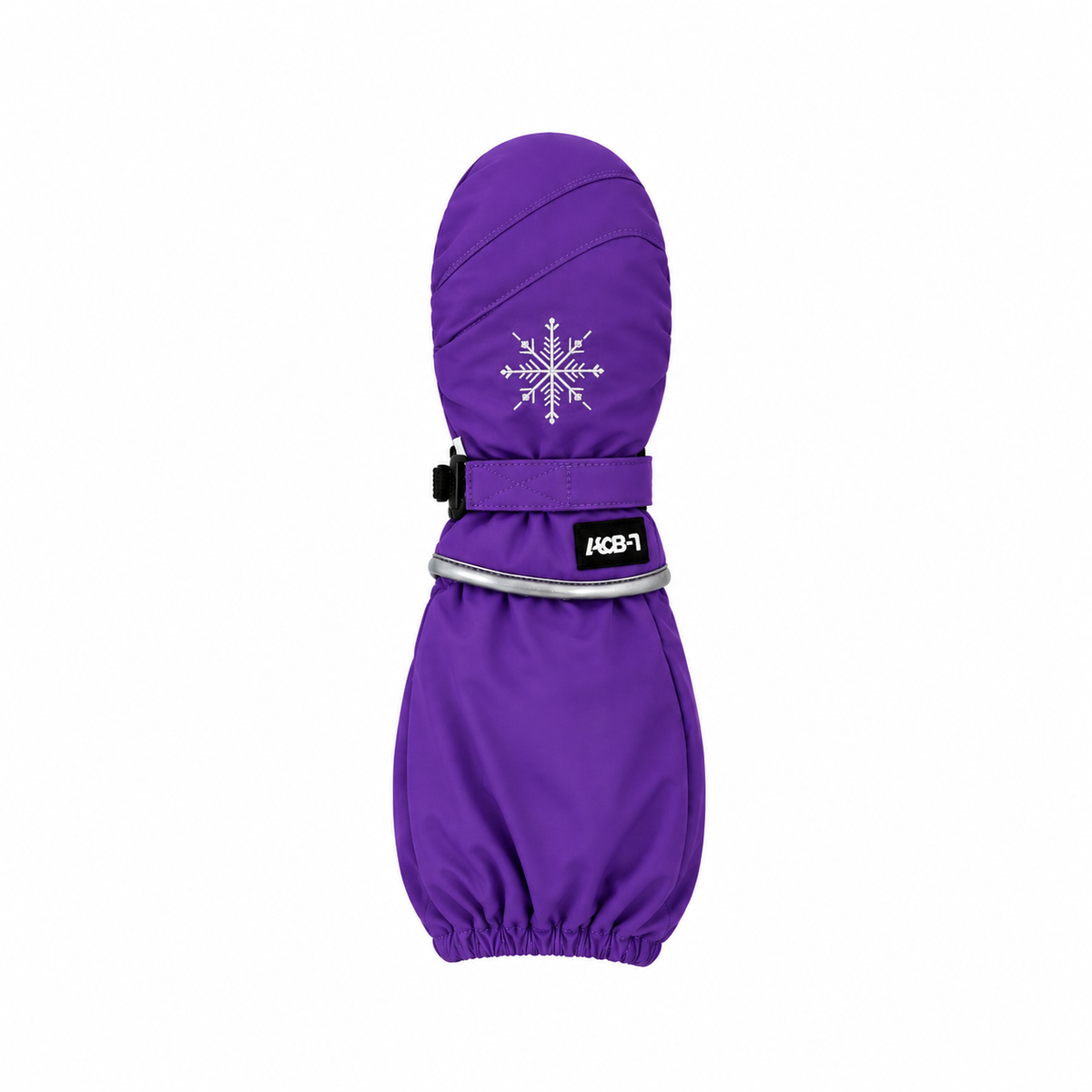 Silver Snowflake Mitten