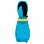 L-Bow Neon Lights Mitten sure-grip palm patch kids winter mitten teal