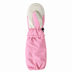 Soft goat leather palm and thumb on pink L-Bow North Star kids winter mitten