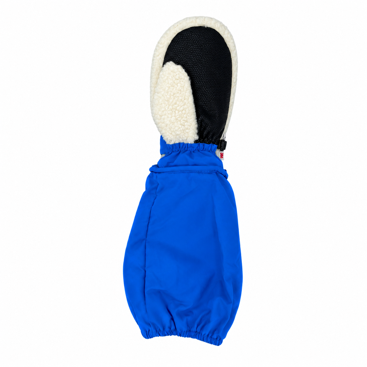 L-Bow Sherpa Mitten sure-grip palm patch kids winter mitten blue