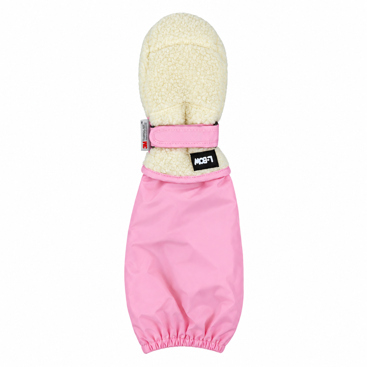 L-Bow Sherpa Mitten sherpa exterior shell kids winter mitten pink