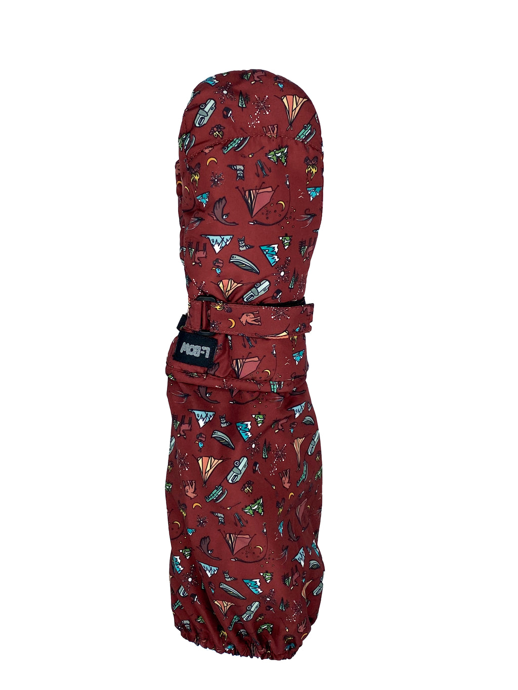 L-Bow Carly Jo Winter Camp Mitten kids winter mitten navy black burgundy