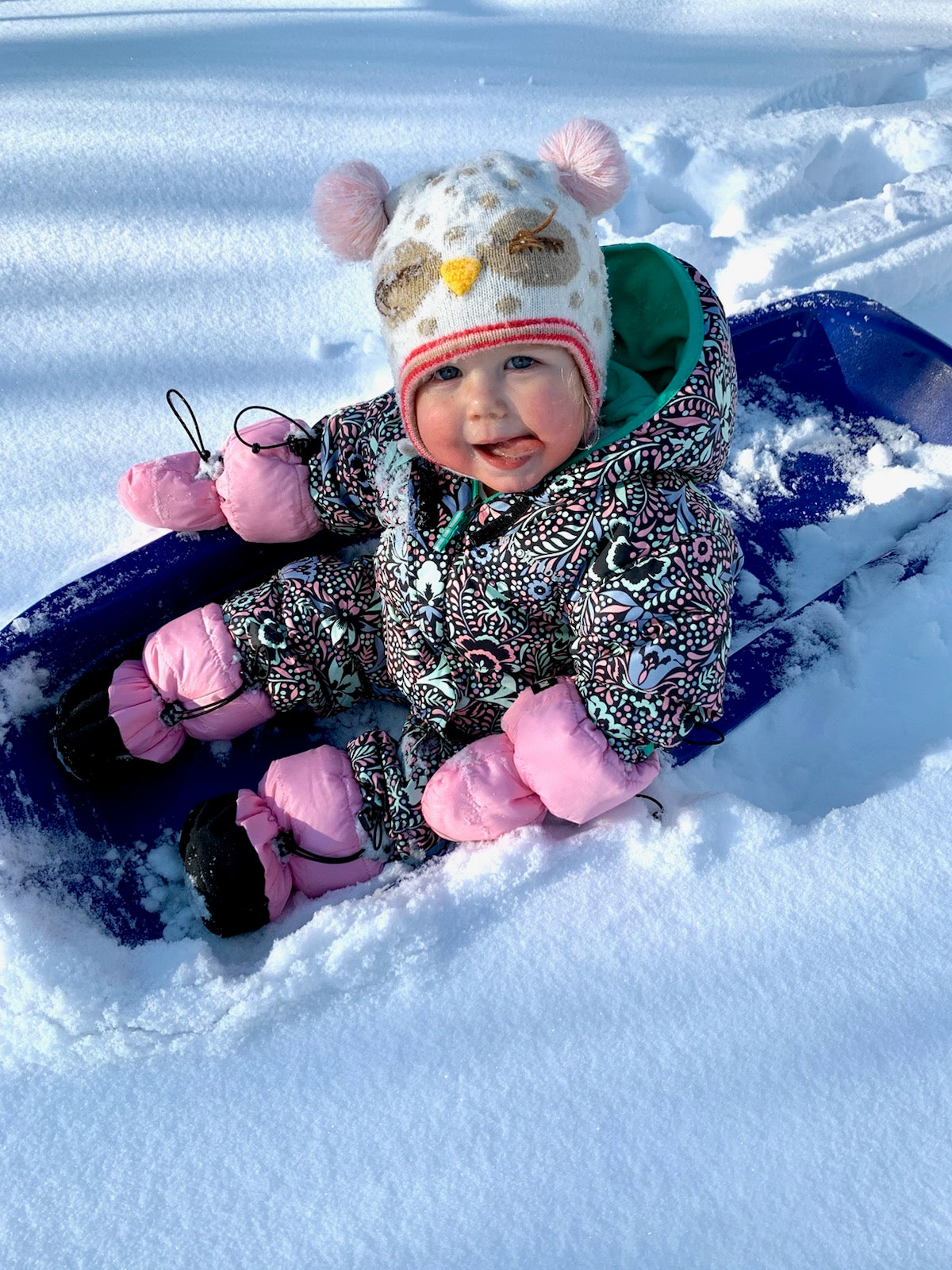 Infant Mittens Pink