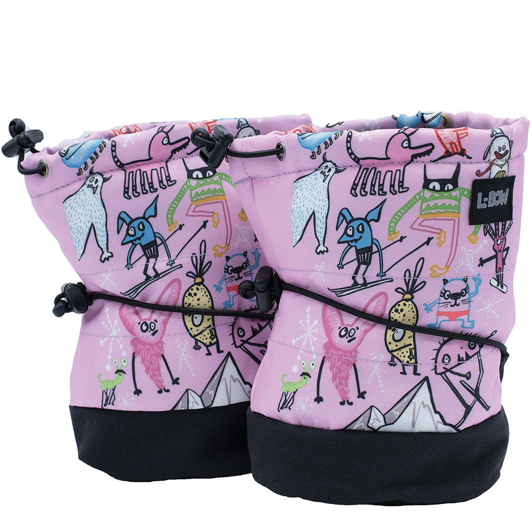 Carly Jo Monster Pink Booties