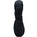 L-Bow Bungee Pocket Mitten in black, kids winter mitten with a back-of-hand pocket