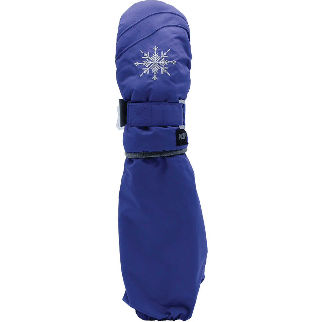 Silver Snowflake Mitten